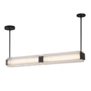 Alai 47-in Urban Bronze/Ribbed Glass LED Linear Pendant - LP374247UBCR-UNV