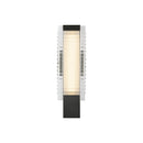 Alai 17-in Urban Bronze/Ribbed Glass LED Wall Vanity - WV374118UBCR