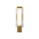 Alai 17-in Vintage Brass/Ribbed Glass LED Wall Vanity - WV374118VBCR