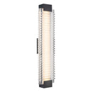 Alai 25-in Urban Bronze/Ribbed Glass LED Wall Vanity - WV374225UBCR