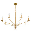 Alexander Chandelier 8 lights brushed gold - ALEX5040BRG