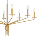 Alexander Chandelier 8 lights brushed gold - ALEX5040BRG