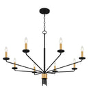 Alexander Chandelier 8 lights matte black - ALEX5040MBK