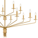 Alexander Chandelier 15 lights brushed gold - ALEX5055BRG