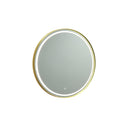 Reflections Collection Round Bathroom Mirror Brushed Brass