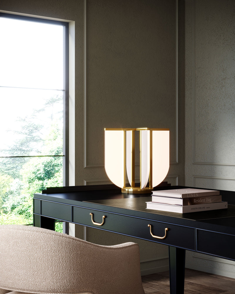 Anders 16-in Vintage Brass LED Table Lamp - TL336815VB