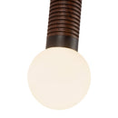 Arden 14-in Matte Black/Opal Glass LED Wall/Vanity Light - WV612114MBOP-UNV