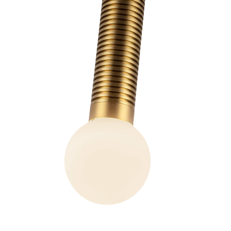 Arden 23-in Brushed Gold/Opal Glass LED Wall/Vanity Light - WV612223BGOP-UNV