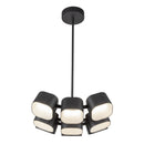 Arena 18-in Black LED Chandelier - CH73418-BK-UNV