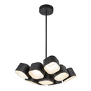 Arena 18-in Black LED Chandelier - CH73418-BK-UNV