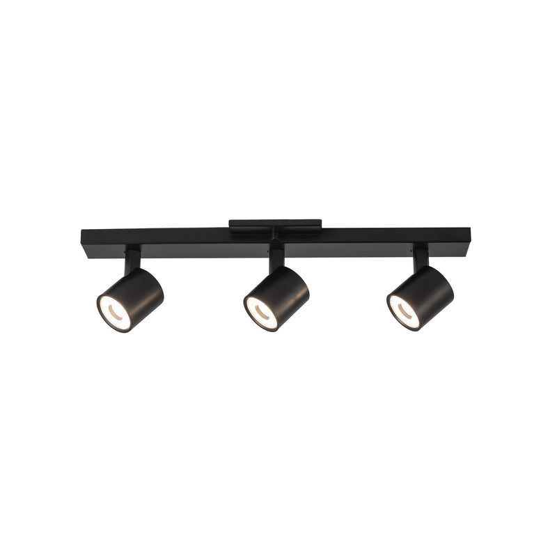 Arnold 3-Head Black LED Track Lights - TR19021-BK-5CCT-UNV-010