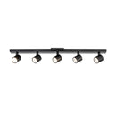 Arnold 5-Head Black LED Track Lights - TR19035-BK-5CCT-UNV-010