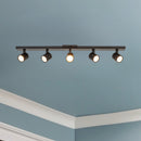 Arnold 5-Head Black LED Track Lights - TR19035-BK-5CCT-UNV-010