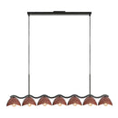 Atlas 42-in Black/Burgundy Socket Linear Pendant - LP57642-BK/BGD