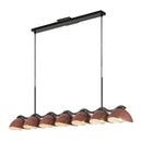 Atlas 42-in Black/Burgundy Socket Linear Pendant - LP57642-BK/BGD