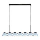 Atlas 42-in Black/Cerulean Socket Linear Pendant - LP57642-BK/CER