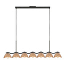 Atlas 42-in Black/Peach Socket Linear Pendant - LP57642-BK/PEC