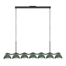 Atlas 42-in Black/Pine Green Socket Linear Pendant - LP57642-BK/PGN
