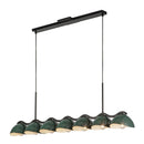 Atlas 42-in Black/Pine Green Socket Linear Pendant - LP57642-BK/PGN