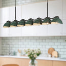 Atlas 42-in Black/Pine Green Socket Linear Pendant - LP57642-BK/PGN