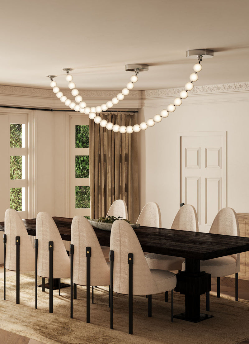 Akoya 83-in Chrome LED Pendant - PD321725CH-UNV-010