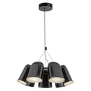 Bell 20-in Glossy Black LED Chandelier - CH21120-GBK-UNV