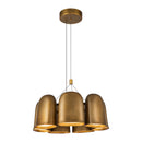 Bell 20-in Vintage Brass LED Chandelier - CH21120-VB-UNV