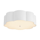 Blossom 14-in Antique White Socket Flush Mount - FM603314AW
