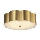 Blossom 14-in Brushed Gold Socket Flush Mount - FM603314BG