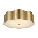 Blossom 14-in Brushed Gold Socket Flush Mount - FM603314BG
