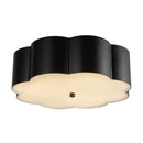 Blossom 14-in Matte Black Socket Flush Mount - FM603314MB