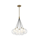 Bolla 16-in Brushed Gold LED Chandelier - CH3117-BG
