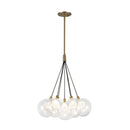 Bolla 16-in Brushed Gold LED Chandelier - CH3117-BG
