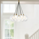 Bolla 16-in Brushed Gold LED Chandelier - CH3117-BG