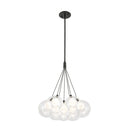 Bolla 16-in Black LED Chandelier - CH3117-BK