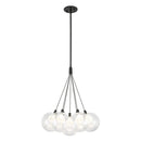 Bolla 16-in Black LED Chandelier - CH3117-BK