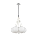 Bolla 17-in Opal Glass LED Chandelier - CH3117-OP