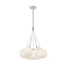 Bolla 17-in Opal Glass LED Chandelier - CH3117-OP
