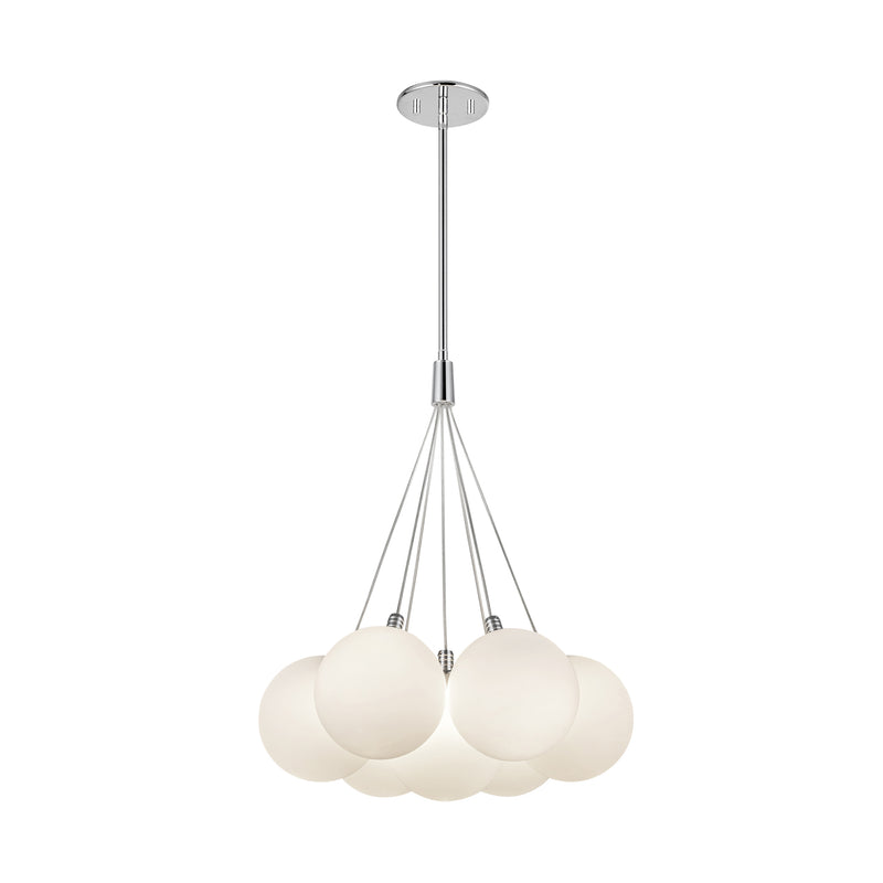 Bolla 17-in Opal Glass LED Chandelier - CH3117-OP