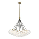 Bolla 28-in Brushed Gold LED Chandelier - CH3128-BG
