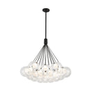 Bolla 28-in Black LED Chandelier - CH3128-BK