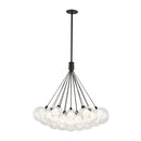 Bolla 28-in Black LED Chandelier - CH3128-BK