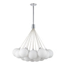 Bolla 28-in Opal Glass LED Chandelier - CH3128-OP