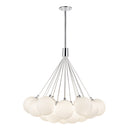 Bolla 28-in Opal Glass LED Chandelier - CH3128-OP