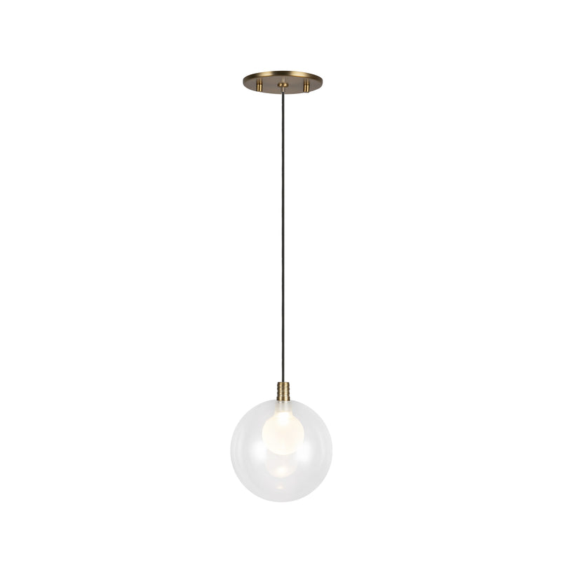 Bolla 5-in Brushed Gold LED Pendant - PD3106-BG