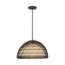 Bondi 16-in Matte Black/Opal 1 Light Pendant - PD631416MBOP