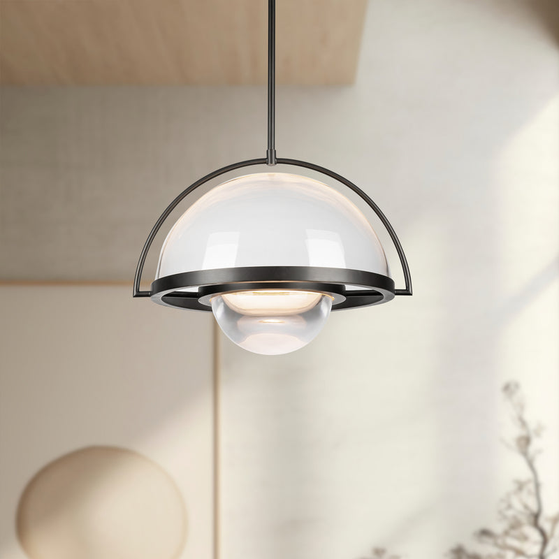 Bowery 14-in Urban Bronze LED Pendant - PD20716-UB-UNV