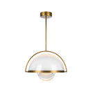 Bowery 14-in Vintage Brass LED Pendant - PD20716-VB-UNV