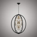 Bella 24-in Chandelier C10821-24AB/BK