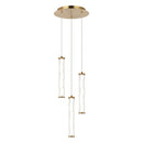 RIPLEY - Aged Gold Brass multi pendant - C31803AG